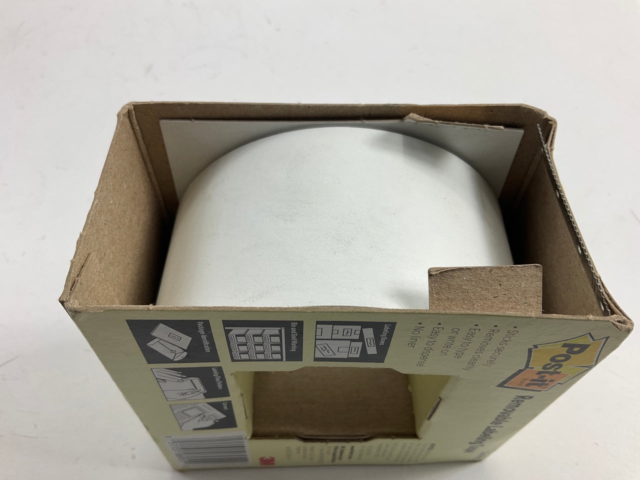 3M Scotch Post It 695 White Removable Labeling Tape 2'' X 36 Yd 1 Roll