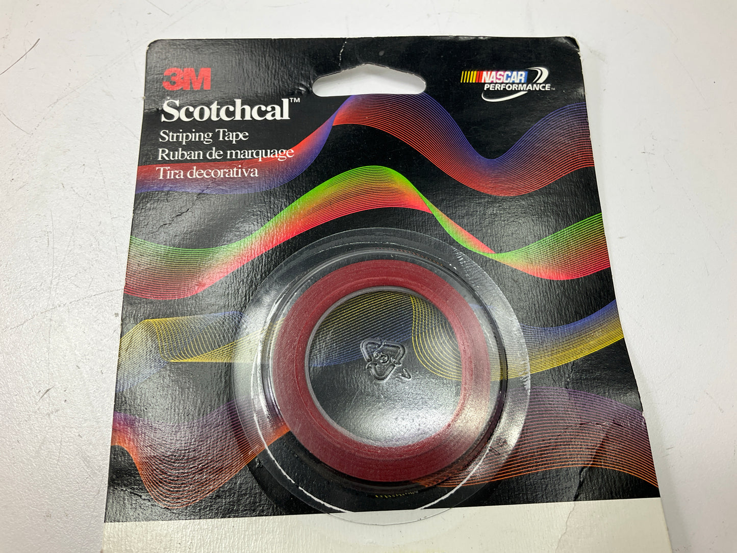 3M 70104 Pinstripe Striping Tape - 1/16'' X 40' Red Stripe Tape
