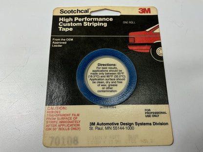 3M 70108 Scotchcal Striping Stripe Tape, Blue, 1/16'' X 40 Feet