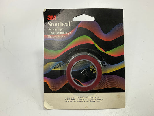 3M 70166 Pinstripe Striping Auto Stripe Tape, 1/16'' X 40' Dark Red