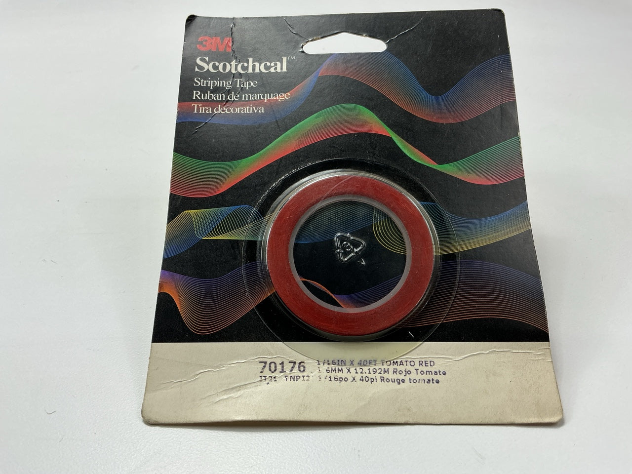 3M 70176 Pinstripe Striping Tape - 1/16'' X 40 Feet, Tomato Red Stripe Tape