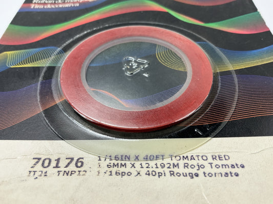3M 70176 Pinstripe Striping Tape - 1/16'' X 40 Feet, Tomato Red Stripe Tape
