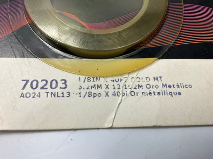3M 70203 Pinstripe Striping Stripe Tape 1/8'' X 40' Gold Metallic
