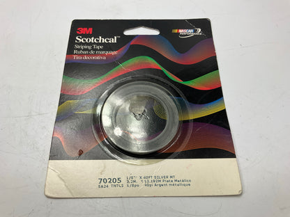 3M 70205 Pinstripe Striping Tape - 1/8'' X 40' Silver Metallic Stripe Tape