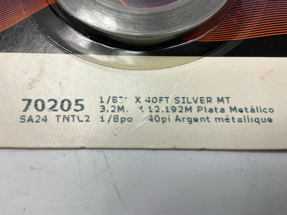 3M 70205 Pinstripe Striping Tape - 1/8'' X 40' Silver Metallic Stripe Tape