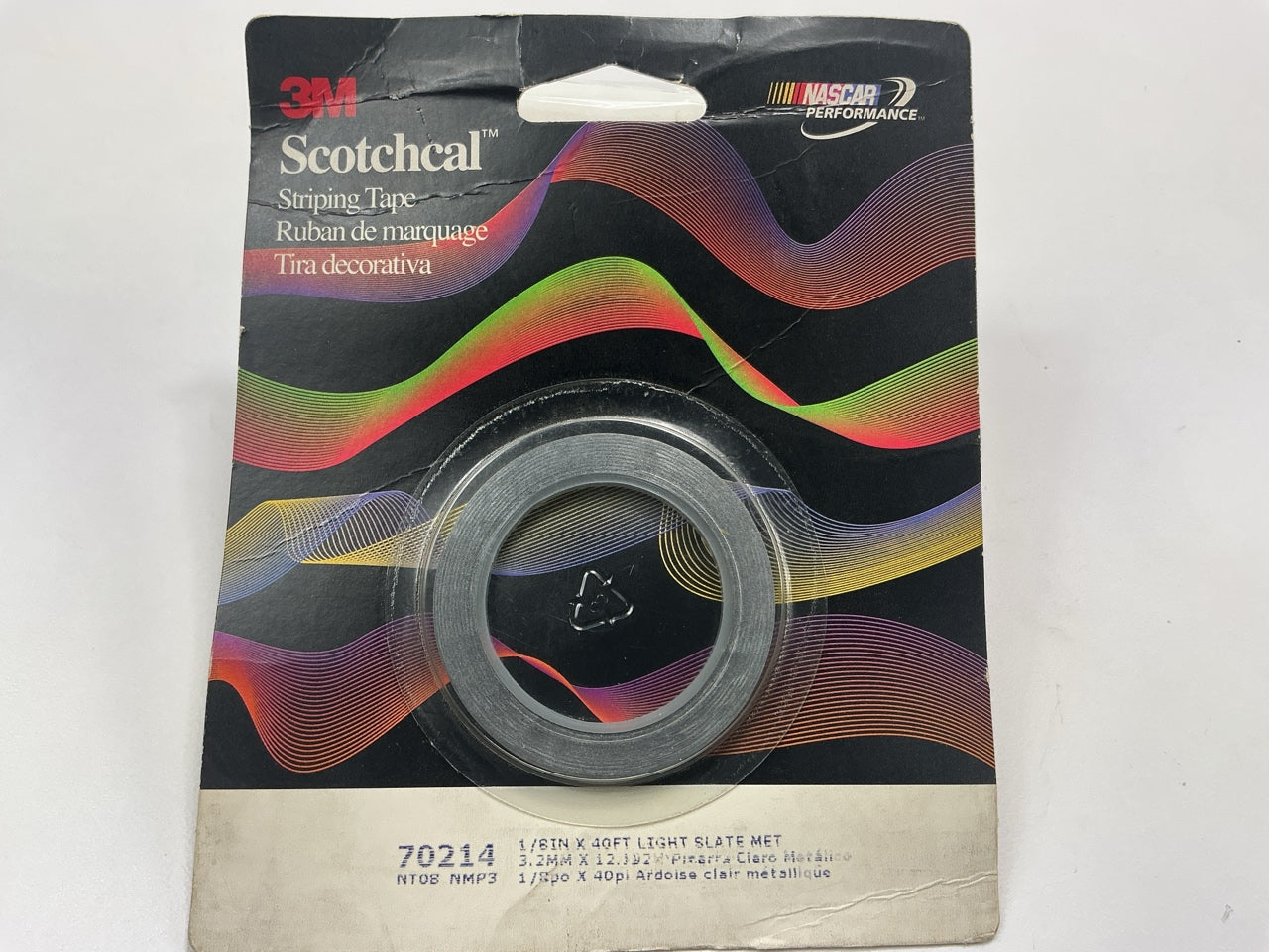 3M 70214 Scotchcal Light Slate Metallic Striping Automotive Tape 1/8'' X 40 Feet