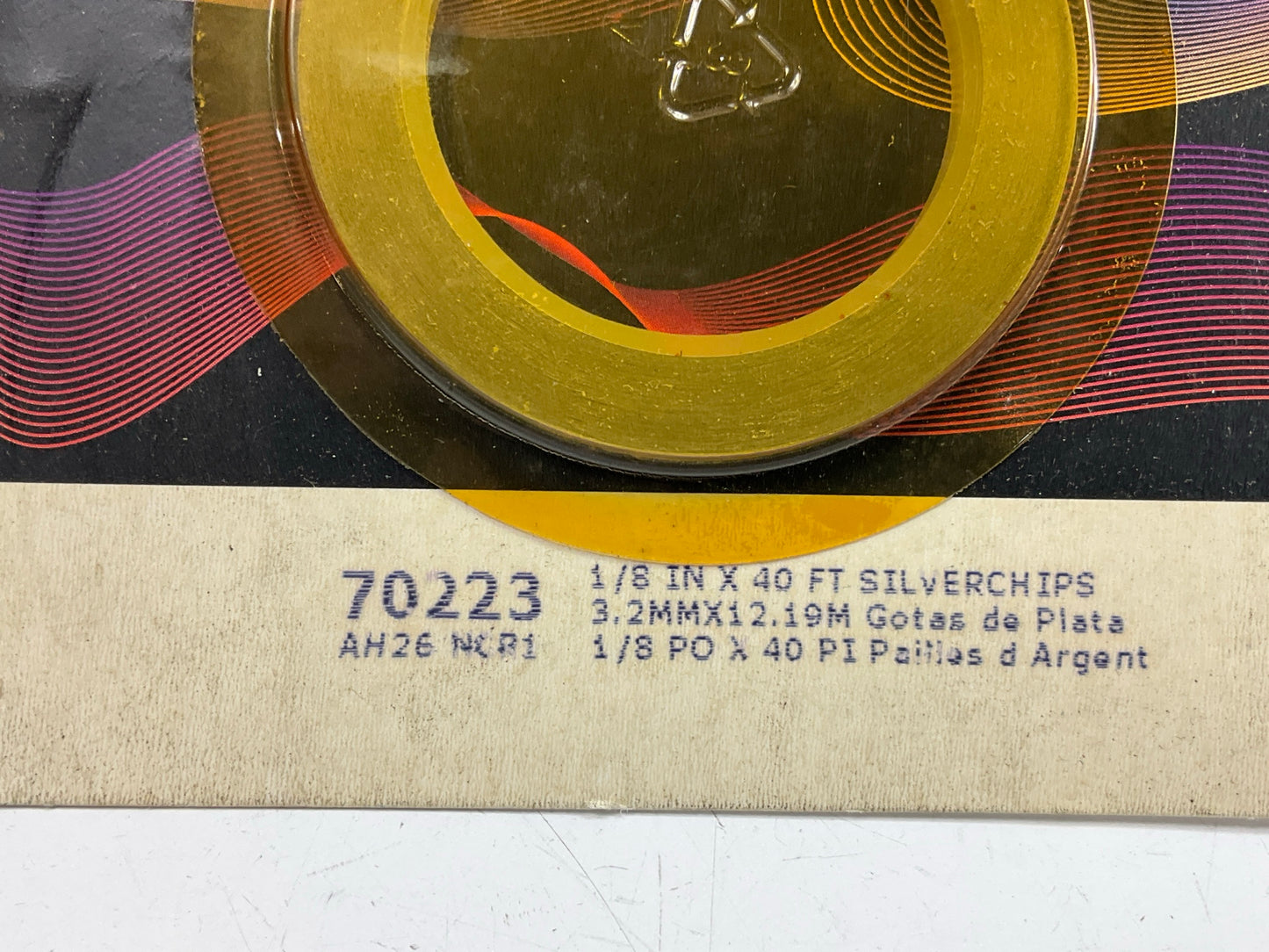 3M 70223 Pinstripe Auto Stripe Striping Tape, 1/8'' X 40' Silverchips