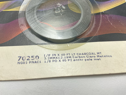 3M 70250 Pinstripe Striping Stripe Tape, Charcoal Metallic, 1/4'' X 40 Feet