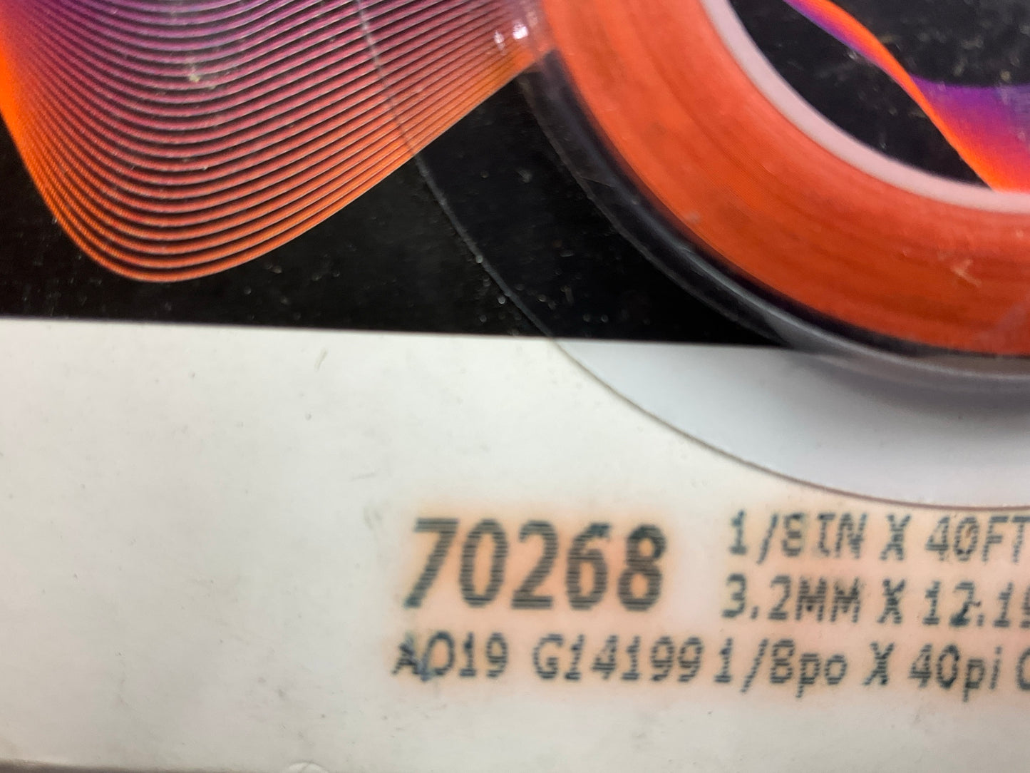 3M 70268 Pinstripe Striping Tape, Bright Orange - 1/8 In Width X 40 Ft Length
