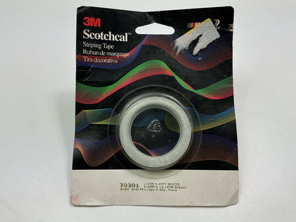 3M 70301 Scotchcal Pinstripe Striping Stripe Tape, 1/4'' X 40', White