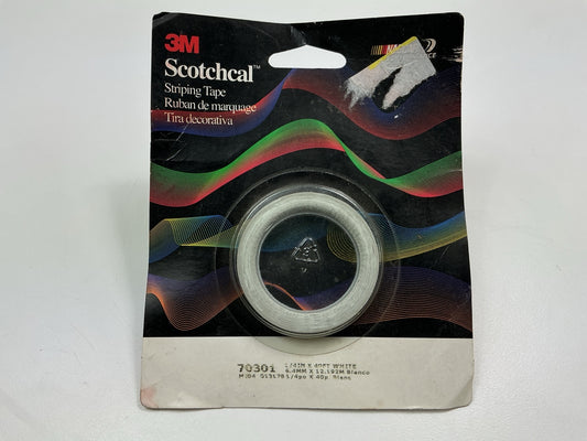 3M 70301 Scotchcal Pinstripe Striping Stripe Tape, 1/4'' X 40', White