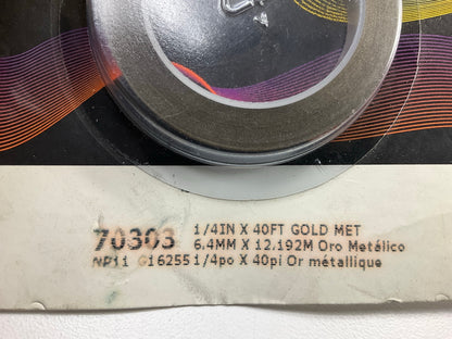 3M Scotchcal 70303 Gold Metallic Striping Automotive Tape 1/4'' X 40'