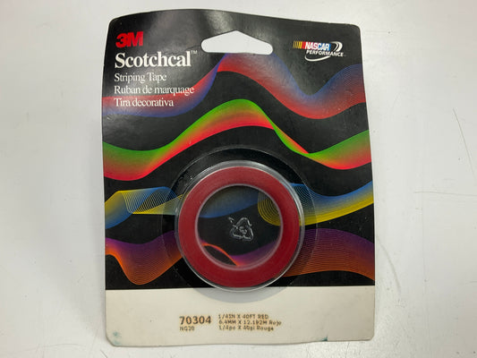 3M 70304 Pinstripe Striping Tape - 1/4'' X 40' Red Stripe Tape