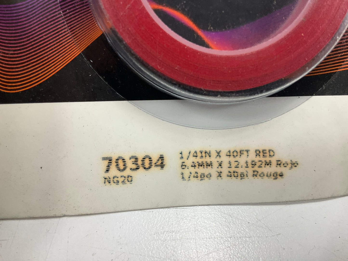 3M 70304 Pinstripe Striping Tape - 1/4'' X 40' Red Stripe Tape