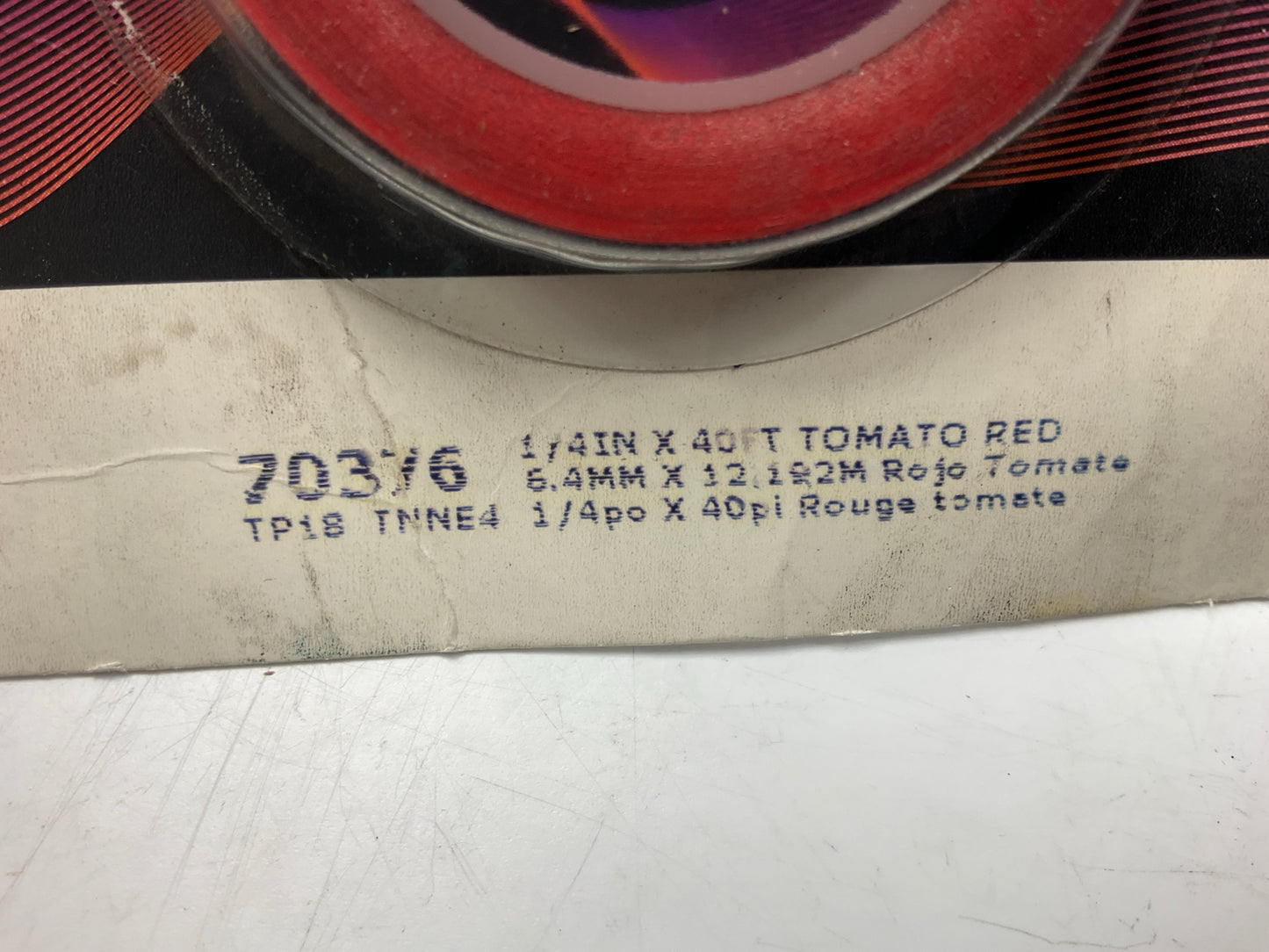 3M Scotchcal 70376 Tomato Red Striping Automotive Tape - 1/4 In Width X 40 Feet