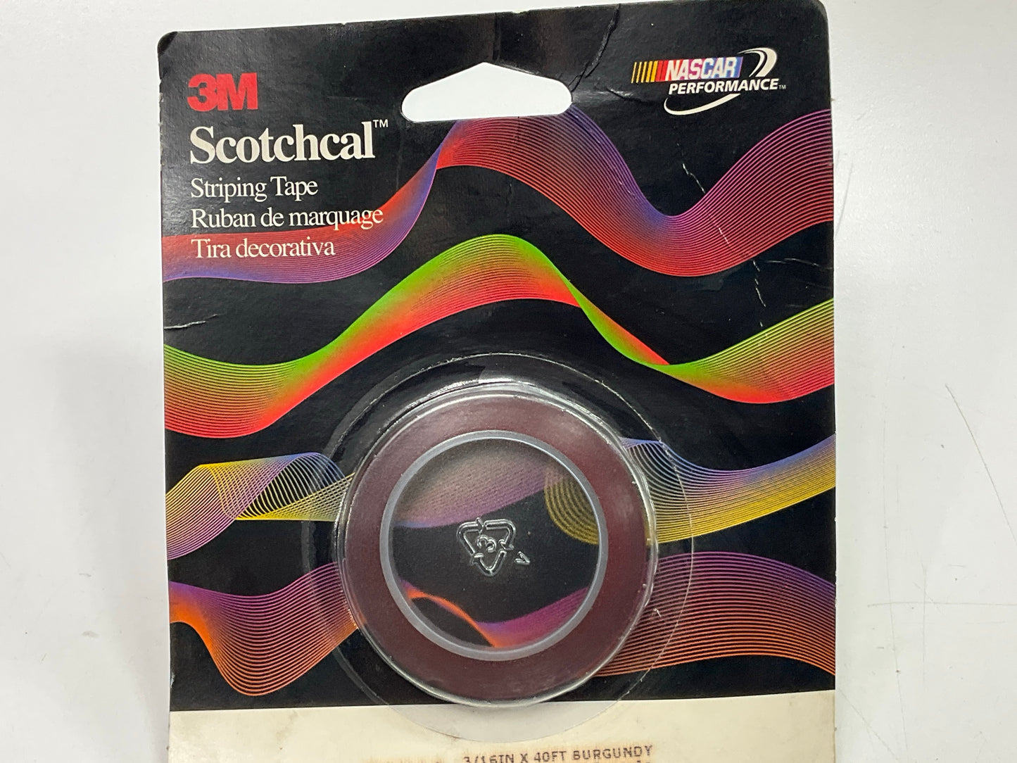3M 70510 Pinstripe Striping Auto Stripe Tape, 3/16'' X 40' Burgundy