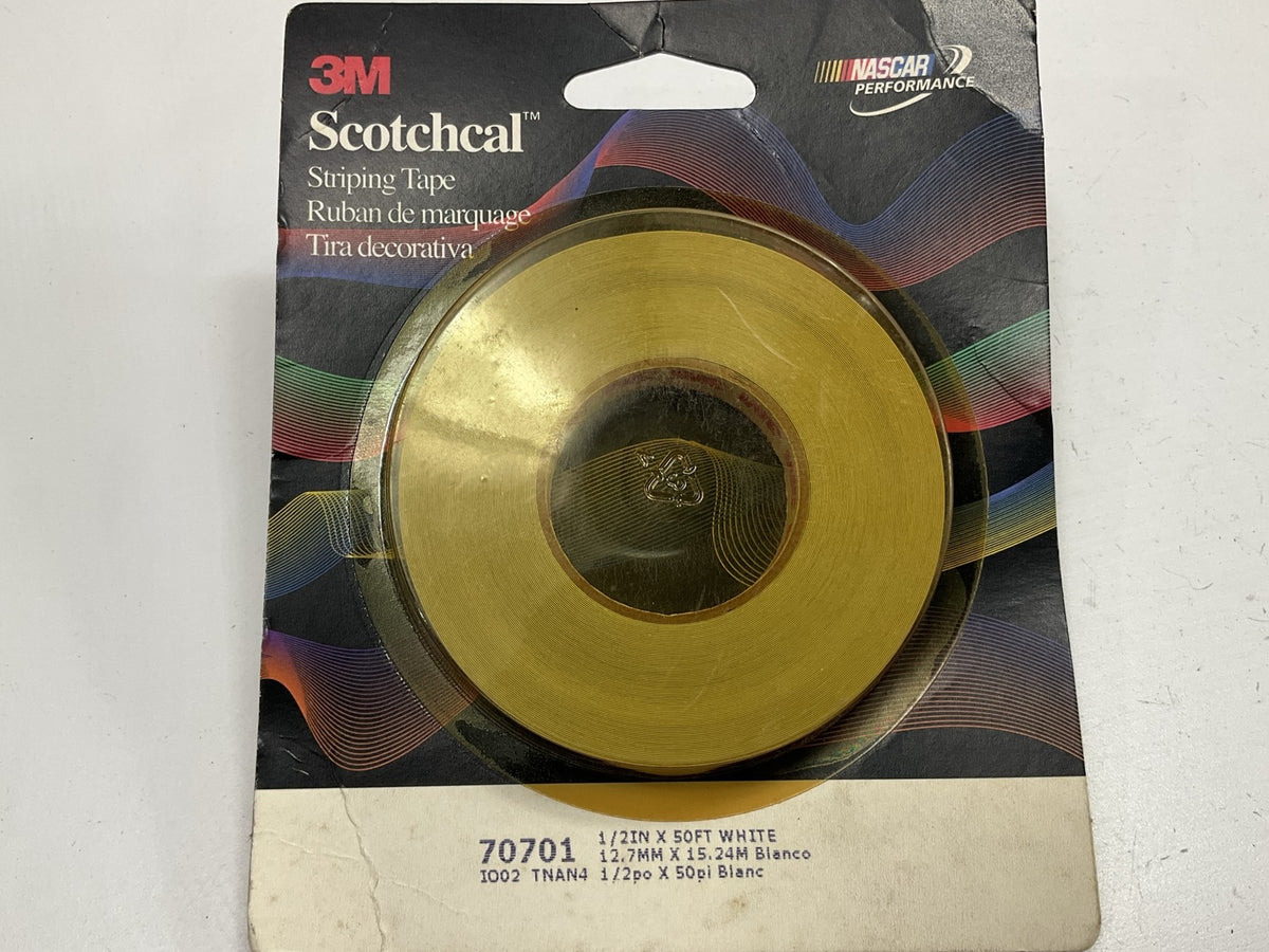 3M 70701 Pinstripe Auto Stripe Striping Tape 1/2'' X 50' White