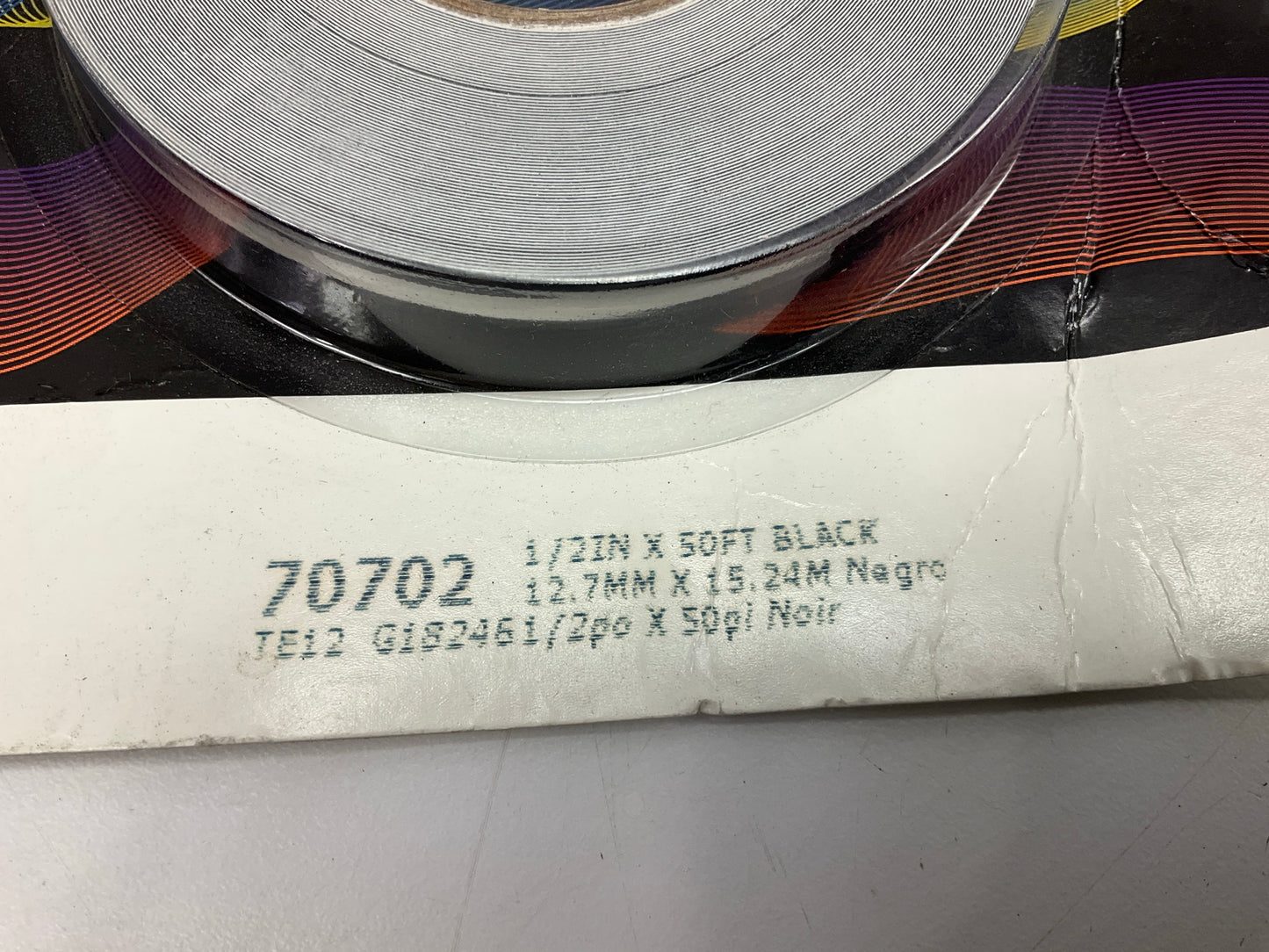 3M 70702 Double Pinstripe Striping Tape 1/2'' X 50' Black Scotchal Stripe Tape