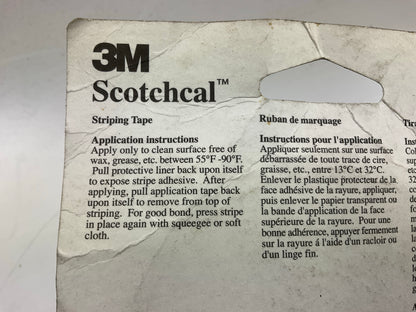 3M 70702 Double Pinstripe Striping Tape 1/2'' X 50' Black Scotchal Stripe Tape