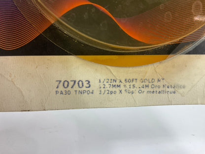 3M 70703 Pinstripe Striping Tape Gold Metallic 1/2 In X 50 Feet