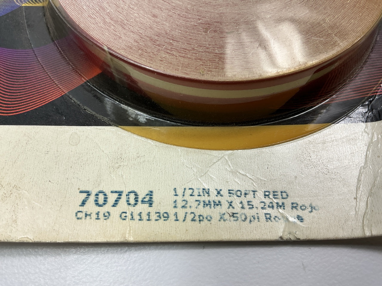 3M 70704 Pinstripe Striping Tape, 1/2'' X 50' Feet Long, Red