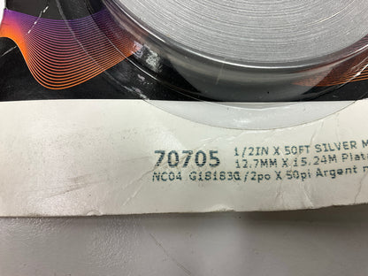 3M 70705 Pinstripe Striping Tape 1/2''x50' Silver Metallic Scotchcal Stripe Tape