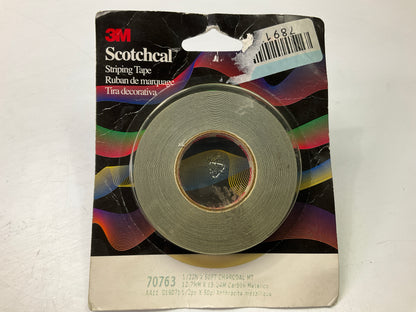 3M 70763 Pinstripe Auto Stripe Striping Tape, 1/2'' X 50 Feet, Charcoal Metallic