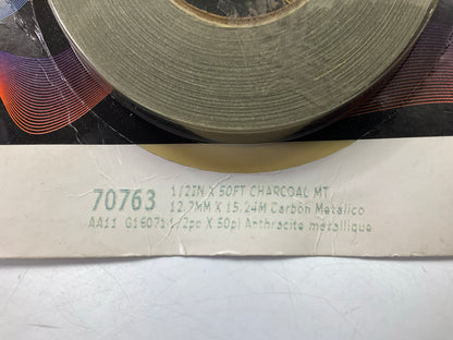 3M 70763 Pinstripe Auto Stripe Striping Tape, 1/2'' X 50 Feet, Charcoal Metallic