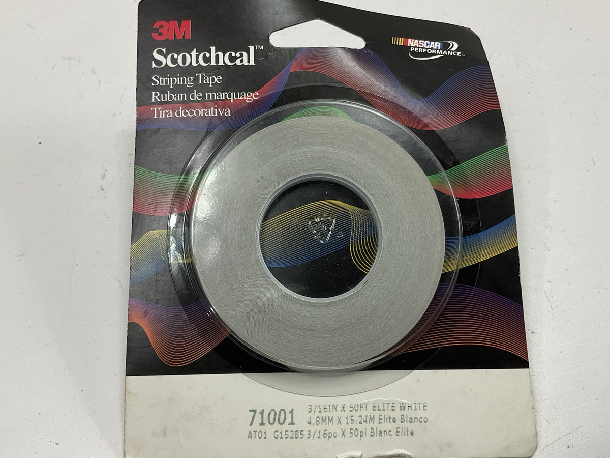 3M 71001 Pinstripe Striping Tape Auto Stripe Tape - 3/16''x50', Elite White