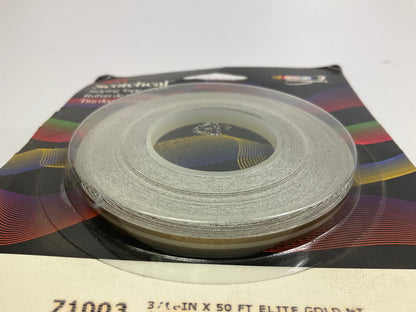 3M 71003 Scotchcal Striping Tape - Gold Metallic, 3/16'' X 50' Stripe Tape