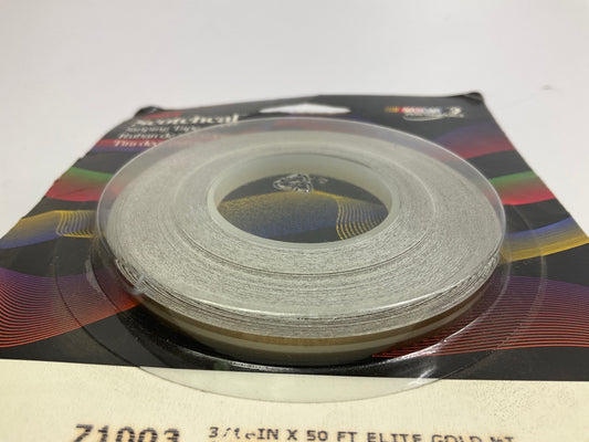 3M 71003 Scotchcal Striping Tape - Gold Metallic, 3/16'' X 50' Stripe Tape