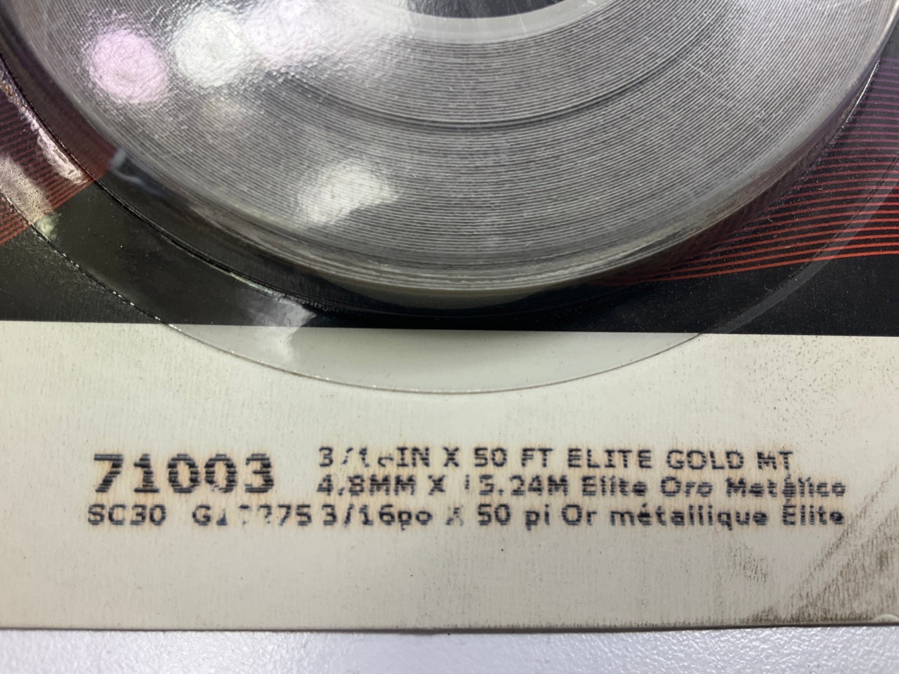 3M 71003 Scotchcal Striping Tape - Gold Metallic, 3/16'' X 50' Stripe Tape