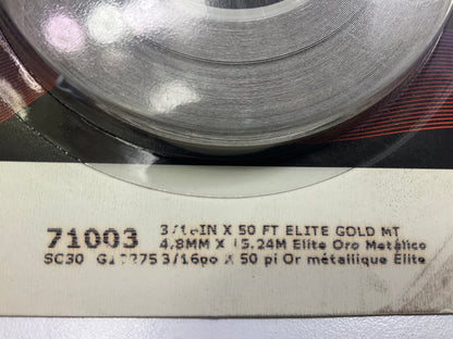 3M 71003 Scotchcal Striping Tape - Gold Metallic, 3/16'' X 50' Stripe Tape