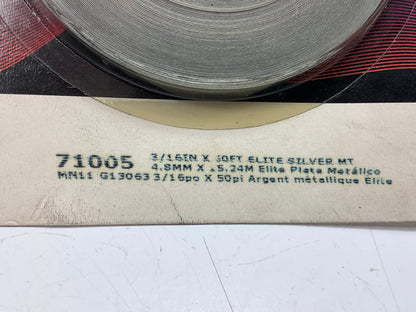 3M 71005 Pinstripe Striping Tape, 3/16'' X 50' Elite Silver Metallic Auto Stripe