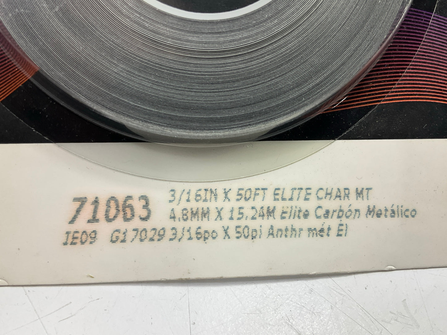 3M 71063 Scotchcal Stripping Stripe Tape, Elite Charcoal Metallic, 3/16'' X 50'