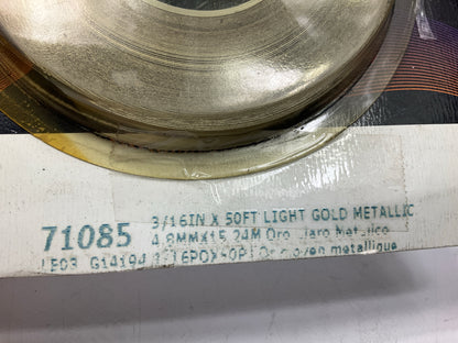 3M 71085 Pinstripe Striping Tape Light Gold Metallic, 3/16 In X 50 Feet