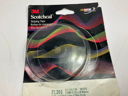 OPEN BOX - 3M 71301 3M Scotchcal Striping Tape, White, 5/16 In X 50 Feet
