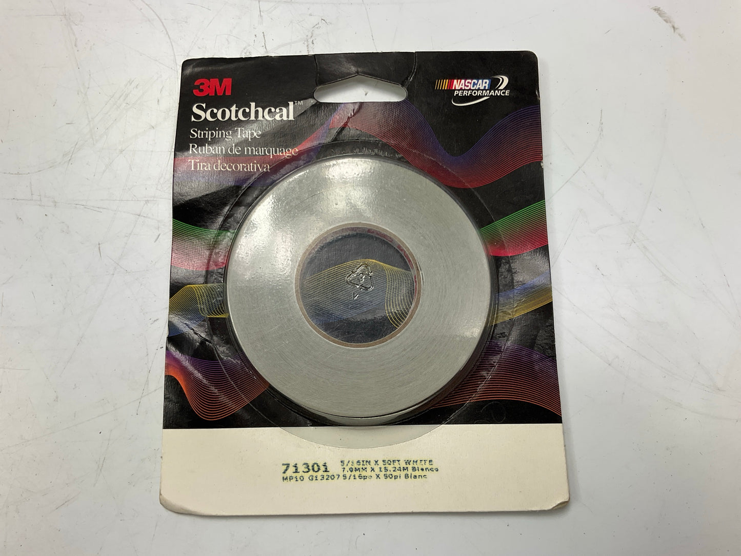 3M 71301 3M Scotchcal Striping Tape , White, 5/16 In X 50 Feet