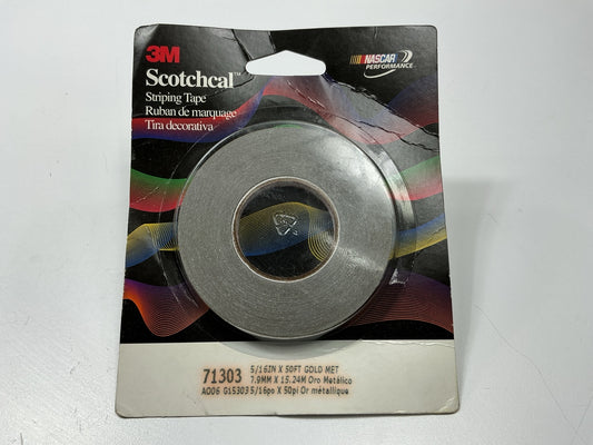 3M 71303 Pinstripe Striping Tape - 5/16'' X 50 FEET Gold Metallic