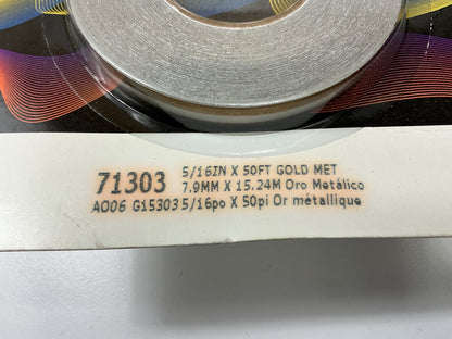 3M 71303 Pinstripe Striping Tape - 5/16'' X 50 FEET Gold Metallic