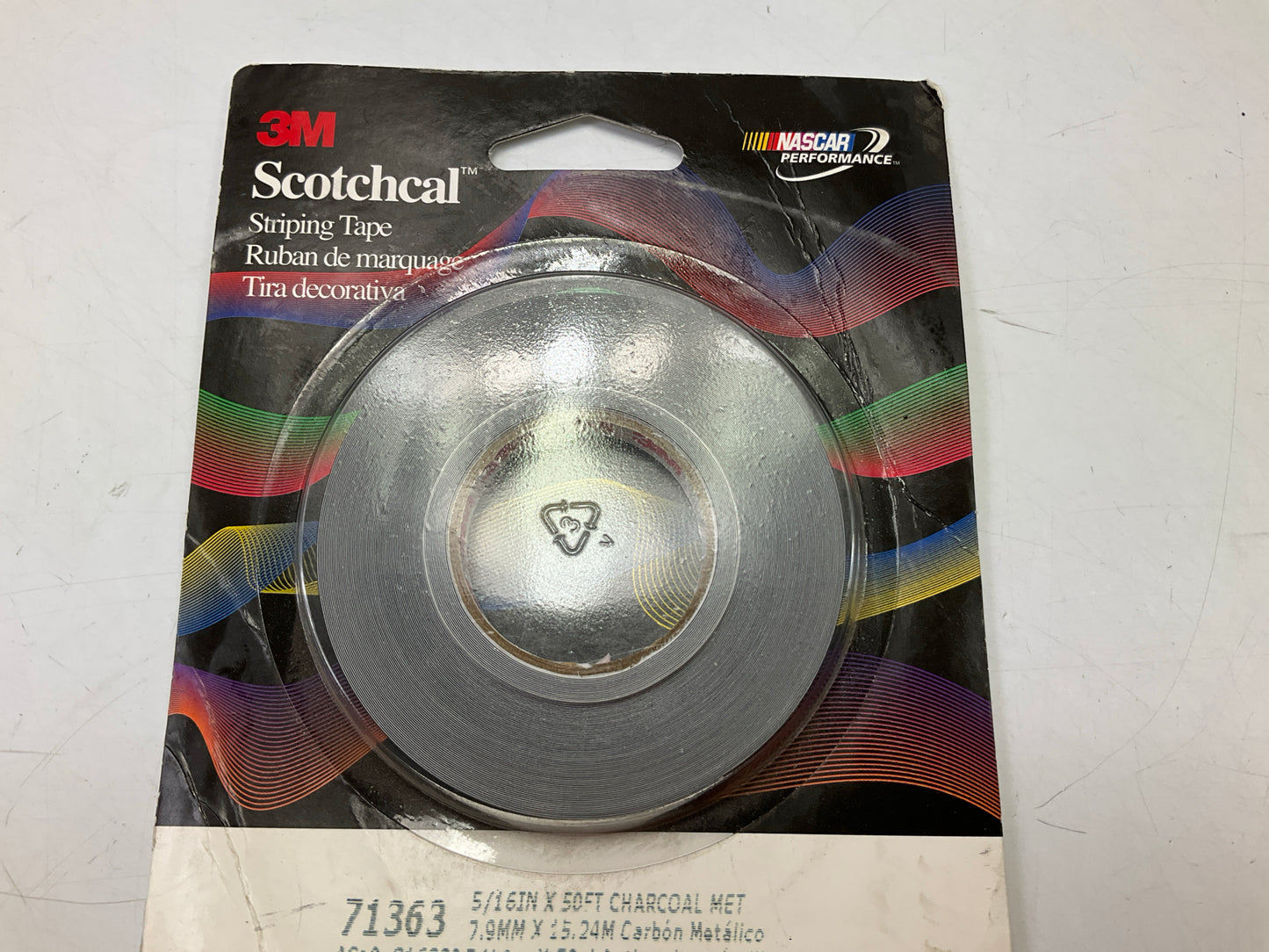 3M Scotchcal 71363 Charcoal Metallic Striping Automotive Tape - 5/16'' X 50 Feet