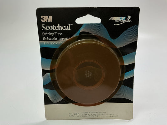 3M 71383 Pinstripe Striping Stripe Tape, 5/16'' X 50', Medium Silver Metallic