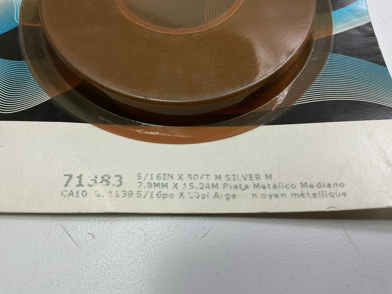 3M 71383 Pinstripe Striping Stripe Tape, 5/16'' X 50', Medium Silver Metallic