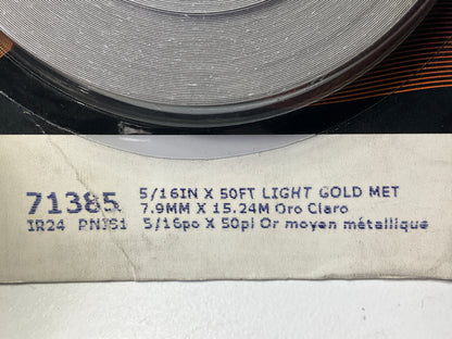 3M 71385 Pinstripe Striping Stripe Tape - Light Gold Metallic - 5/16'' X 50'
