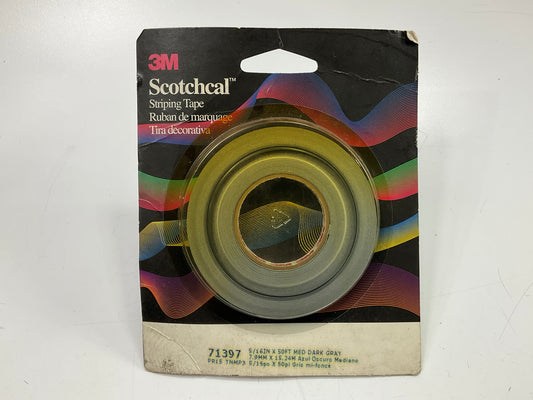 3M 71397 Pinstripe Striping Tape, 5/16'' X 50' Medium Dark Gray Auto Stripe Tape