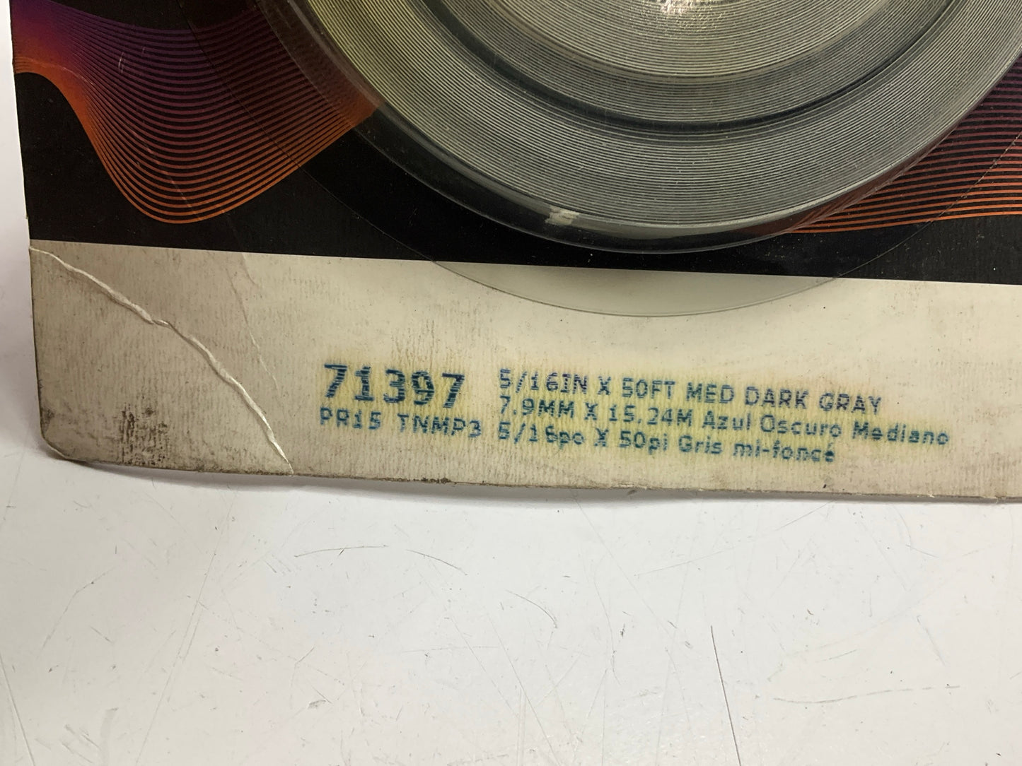 3M 71397 Pinstripe Striping Tape, 5/16'' X 50' Medium Dark Gray Auto Stripe Tape