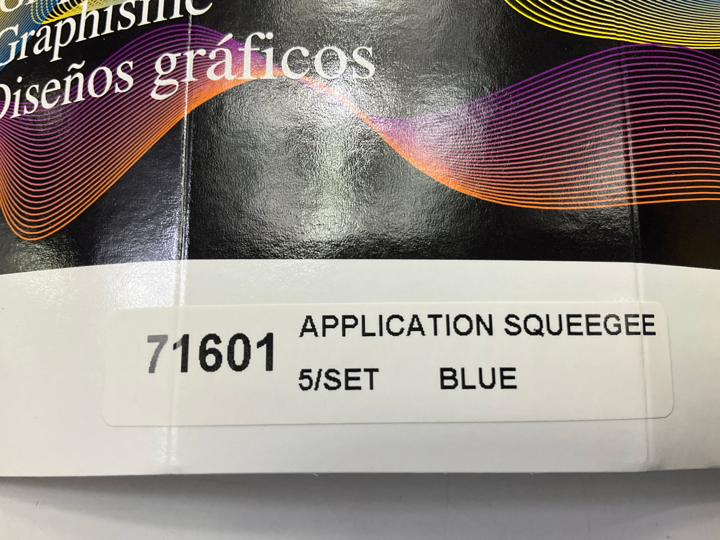 3M 71601 Scotchcal Application Squeegees, Blue, 5-Pack