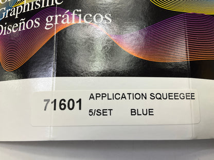 3M 71601 Scotchcal Application Squeegees, Blue, 5-Pack