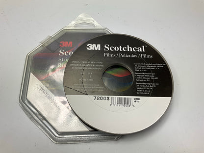 3M 72003 Double Striping Tape, 150' Length X 3/16'' Width, Gold Metallic
