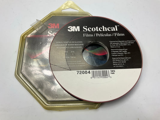 3M 72004 Pinstripe Striping Stripe Tape - 3/16'' X 150' Feet Long Elite Red